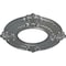 Ekena Millwork Benson Ceiling Medallion (Fits Canopies up to 4 1/8"), Hnd-Painted Platinum, 9"OD x 4 1/8"ID x 5/8"P CM09BNPLS - alternate 4